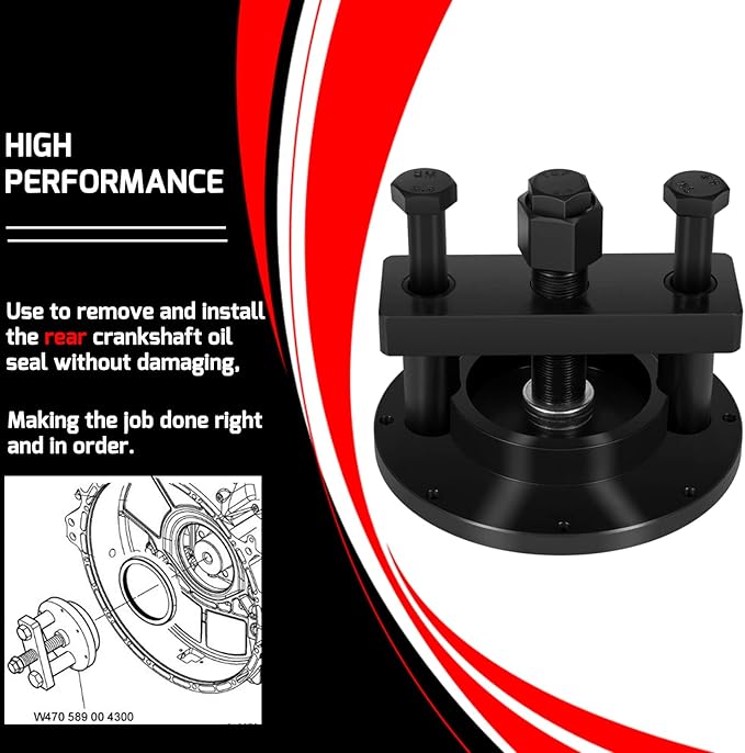 for DD13 DD15 DD16 Tools Detroit Diesel W470589004300 Rear Crankshaft Oil Seal Remover and Installer Tool Kit Alternative