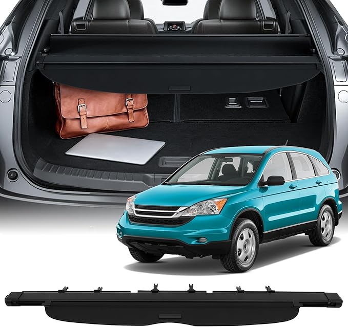 SCITOO Retractable Rear Cargo Cover Shade for 2007-2011 Fit for Honda CRV Luggage Trunk Anti-Peeping Privacy Security Shade Cover, CR-V Accessories