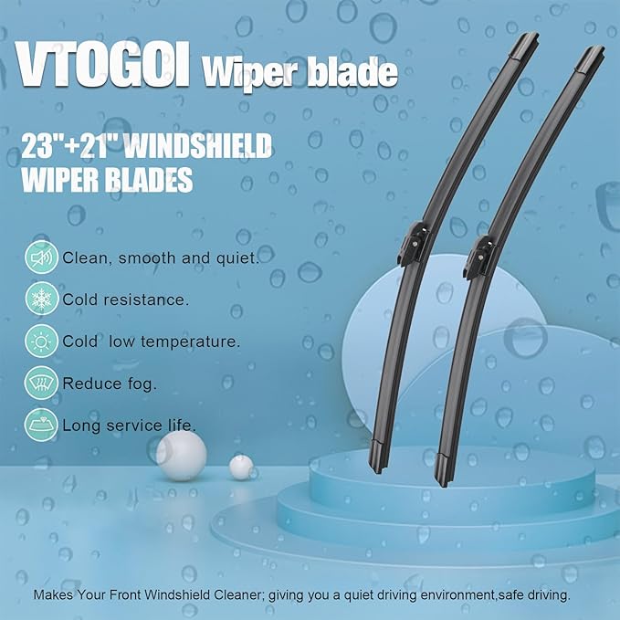 OEM Windshield Wiper Blades Replacement for Mini Cooper Countryman 2017 2018 2019 2020 2021 2022 2023 2024, All Weather Original Factory Quality Front & Rear Wipers Set 23"+21"+10" (Pack of 3)