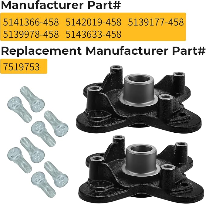 M MATI 2PCS Front/Rear Wheel Hub for Polaris RZR 900 1000 General 1000 2015-2025 Sportsman Scrambler 1000 XP S 2020-2025 5141366-458 5142019-458 5139177-458 5139978-458 5143633-458