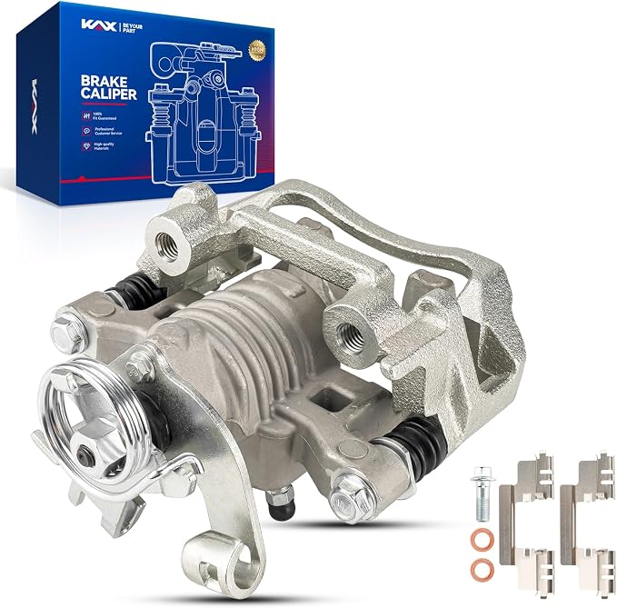 KAX Disc Brake Caliper Assembly Fit for Malibu 2004-2012, G6 2005-2010, HHR 2008-2010, Aura 2007-2009, G5 2007-2009, Cobalt 2005-2008, Ion 2004-2007, Rear Right Passenger Side