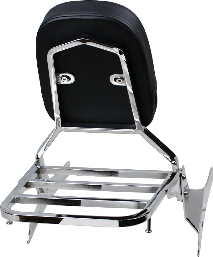 YHMOTO Passenger Backrest Sissy Bar with Luggage Rack for Suzuki Volusia VL800 2001-2011 Boulevard C50 2005-2011 Boulevard M50 2005-2008