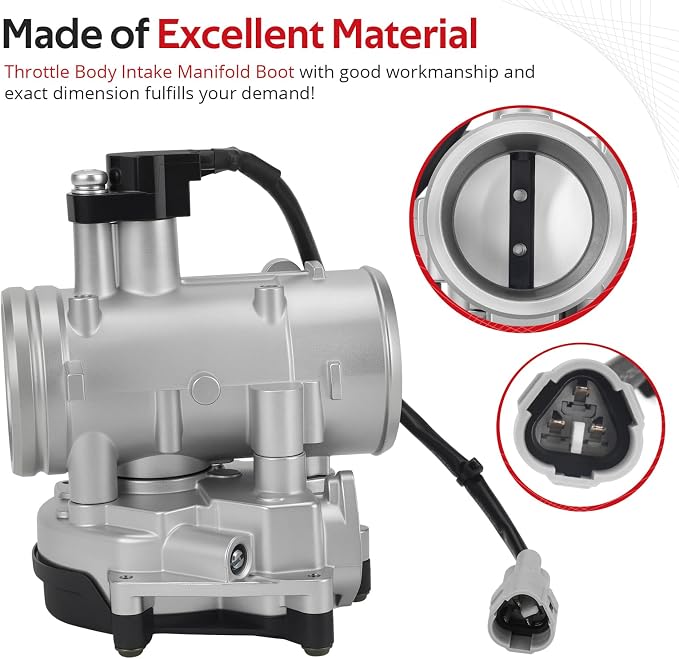 JAVIK Throttle Body with Intake Manifold Boot for Polaris Sportsman Range RZR 800 S 4 Touring 2009 2010 O.E.M# 1203944