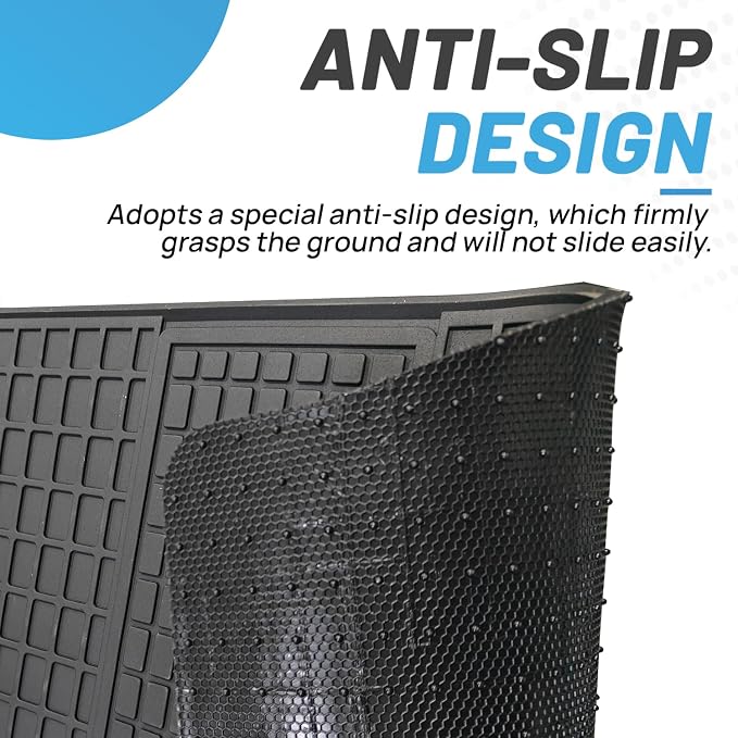Floor Mats Compatible with Freightliner M2-106/M2-112 2003-2023,108 SD/ 114 SD 2013-2023 Truck Floor Rubber Mats for Freightliner Accessories All-Weather Guard Heavy Duty(2PCS)