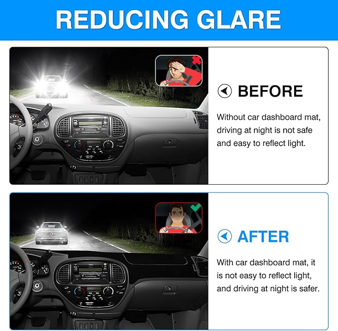 Autorder Dashboard Cover Mat for 2000-2006 Toyota Tundra & 2001-2007 Toyota Sequoia Accessories Dash Cover Upgrade Velvet Dash Mat Sunshade Glare UV Rays Protector
