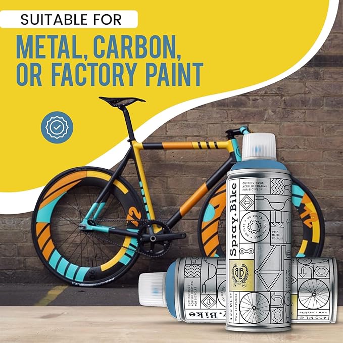 Spray.Bike Spray Paint | Designed Mainly for Bicycles | Multi-Use Acrylic Spray Paint for Metal, Plastic | High Coverage Bike Paint, 400ml, Perry
