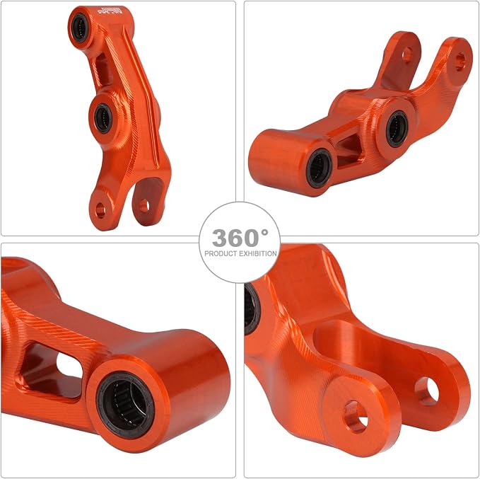 JFG RACING Sur Ron Suspension Linkage + Triangle Link Kit Set Motorcycle Rear Shock Suspension Link Kit Compatible To Sur Ron X X160 X260 Electric Dirt Bike SUNSET ORANGE