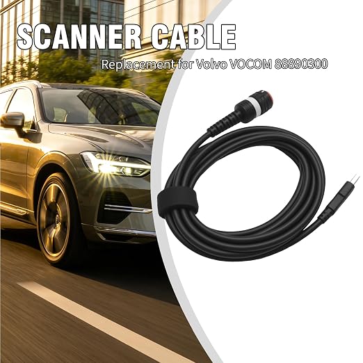 88890305 Scanner Cable Automotive USB Cable, Replacement for Volvo VOCOM 88890300, Replacement for Volvo VOCOM II 88894000