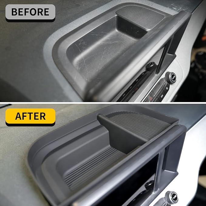 Center Console Organizer Bundle with 2022-2024 Ford Maverick (Not for 2025 2026) Dashboard Storage Organizer Silicone Dash Insert Tray Dashboard Storage Box for 2023 Maverick Accessories