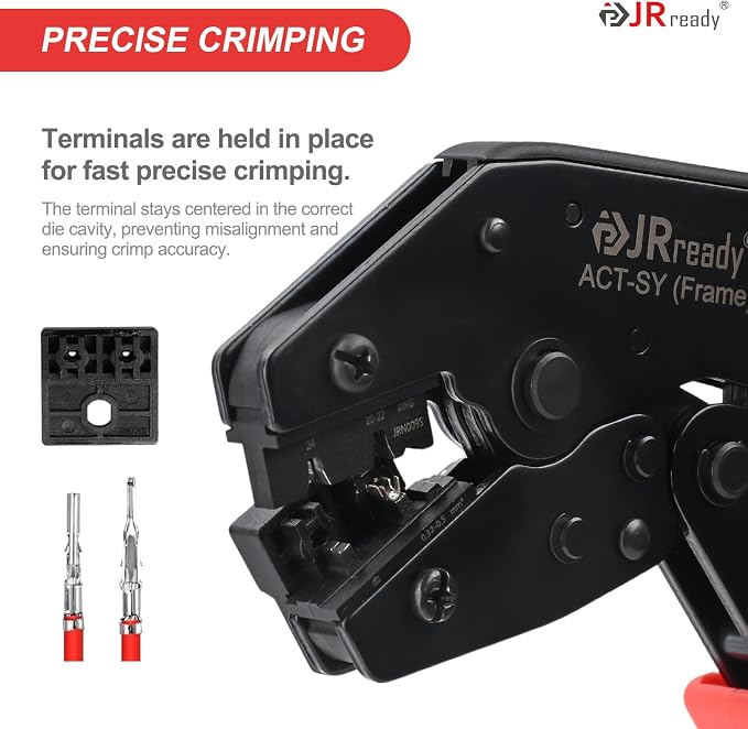 JRready Micro-Fit 3.0 Molex Crimper Pin Extractor Tool Kit MX 3.0 Pins and Sockets Molex Connectors 43031 43030 Series 20-24AWG Crimp Terminals 100Pairs for Micro-Fit Connectors 3.0mm Pitch ST6543