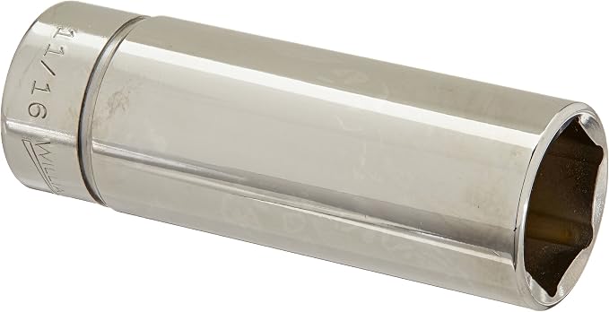 Williams BD-622 3/8 Drive Deep Socket, 6 Point, 11/16-Inch