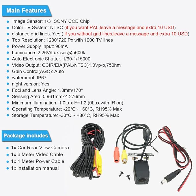 1280 * 720 Pixels Rear View Vehicle Camera Reverse Backup Camera Parking for Audi A3 Cabriolet Sportback A4 Avant Cabriolet 8E2 8E5 B6 8EC 8ED 8H7 8HE B7 S4 A6 Allroad Avant 4F2 4F5 4FH C6 Q7 Van