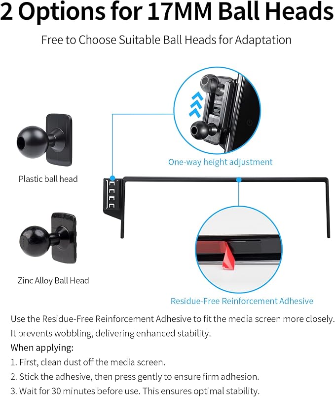 Wireless Charging Car Phone Holder for Toyota BZ4X 2023-2026 / Subaru Solterra 2023-2026, 8/12.3" Screen Fixed Clip, 360° Rotation Car Phone Mount Compatible with MagSafe