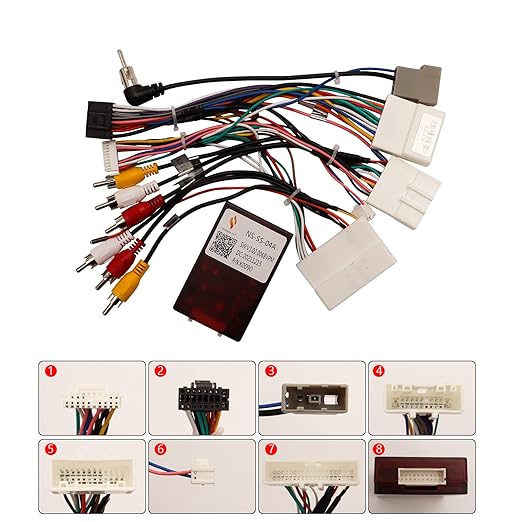 16-Pin Car Radio Wiring Harness Canbus Box for Nissan Qashqai Rogue X-Trail 2014-2022, Retain Factory Rear Camera 360 Camera Steering Wheel Control Bose AMP, Plug & Play for Android Storeo