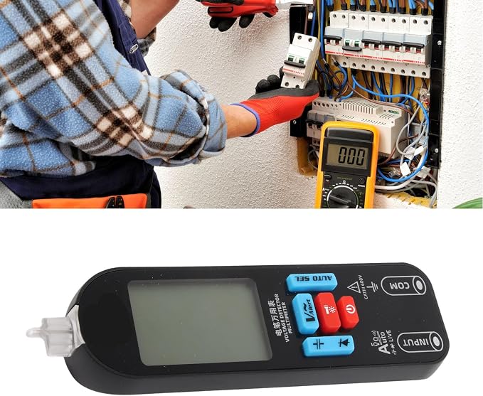 Eujgoov Digital Multimeter A1X Intelligent Smart Multimeter Auto Ranging Digital Tester with 2 Probe (1 Input 2 Out)