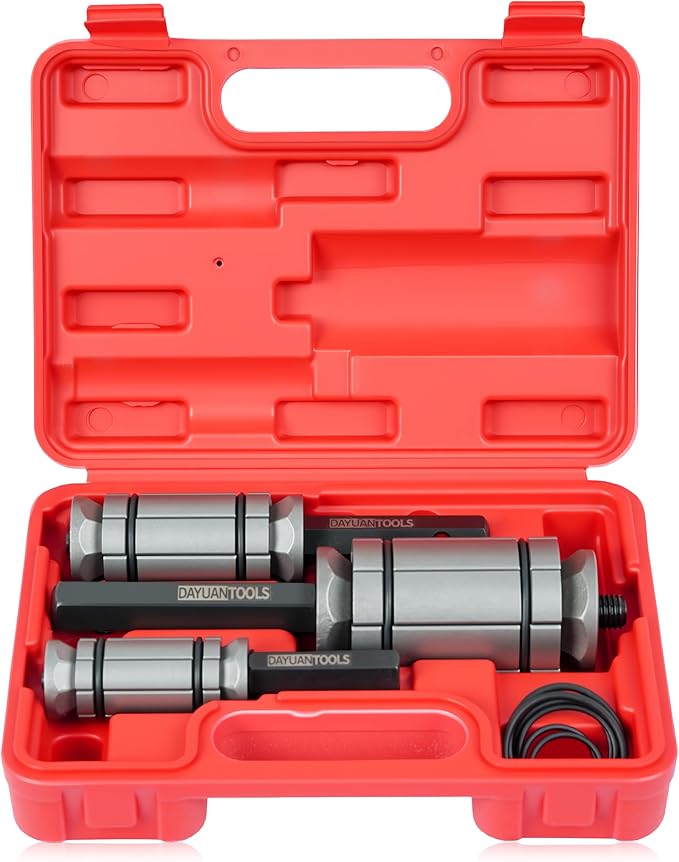 DAYUAN 3 Pcs 1-1/8'' to 3-1/2'' Exhaust Pipe Expander Tool Set, Tail Pipe Spreader Kit Compatible with Most Vehicles and Trucks