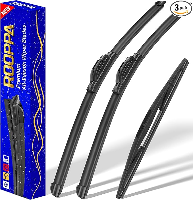 3 wipers Replacement for 2014-2018 BMW X5, Windshield Wiper Blades Original Equipment Replacement - 24"/20"/12" (Set of 3) U/J HOOK