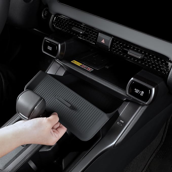 For 2026 Toyota RAV4 Center Console Silicone Drawer Organizer Tray Scratch Scuff-free Easy to Clean, 6th Gen Hybrid&Plug-in Hybrid Interior Accessories