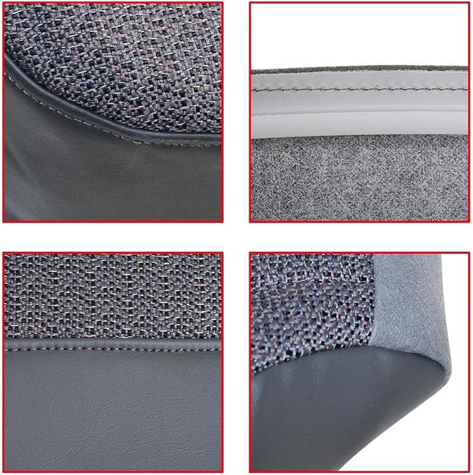GXARTS Driver Side Bottom Replacement Cloth Seat Cover Dark Gray #69C Compatible with Chevy Silverado 1500 2500 3500 1500HD 2500HD GMC Sierra 2003-2007 Seat Cushion Protector Cloth Cover