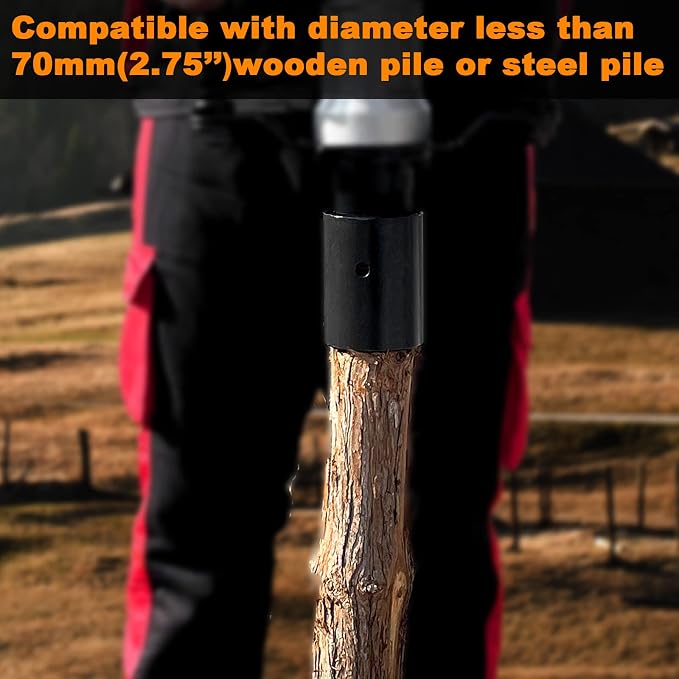 Pile sleeve for 2.7 Inch(70mm) pile socket for JACKCHEN gasoline pile driver