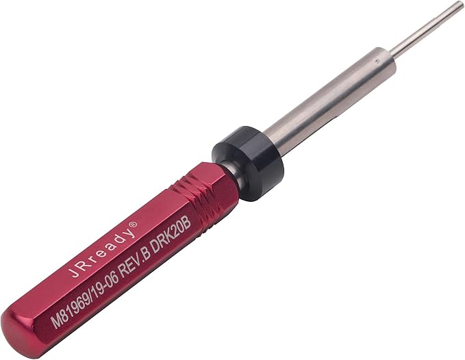 JRready DRK20B Removal Tool Applied to remove MIL series round contacts without any damages to the electric connectors