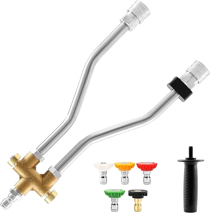 Tool Daily Foam Cannon, Dual Lance Pressure Washer Wand for Foam Cannon