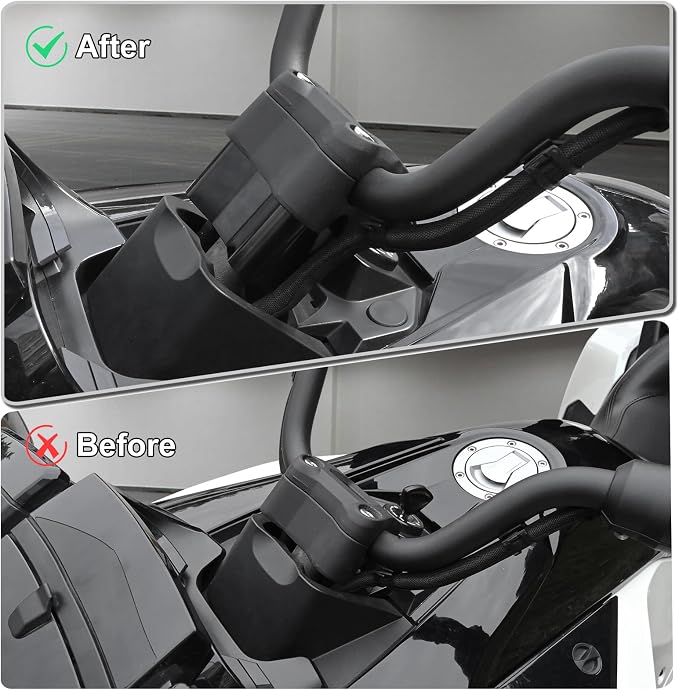 2 Inch Adjustable Aluminum Handlebar Riser Kit, Handle Bar Height Extension Relocator Clamps Compatible With Can-Am Spyder F3 F3-T F3-LTD 2015-2026 & Spyder RT 2020-2026 Accessories