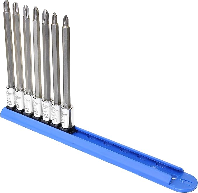 7 PC Phillip Med Insert Socket Bit Set