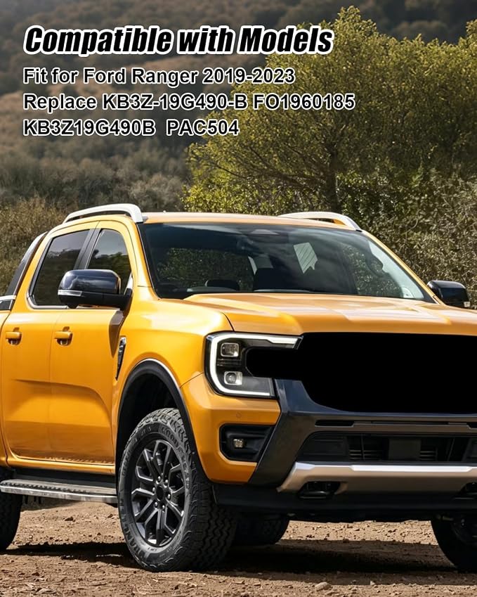 Rear Backup Camera Fit for Ford Ranger 2019 2020 2021 2022 2023 Replace KB3Z-19G490-B FO1960185 KB3Z19G490B PAC504, Rear View Camera Park Assist Backup Reverse Camera