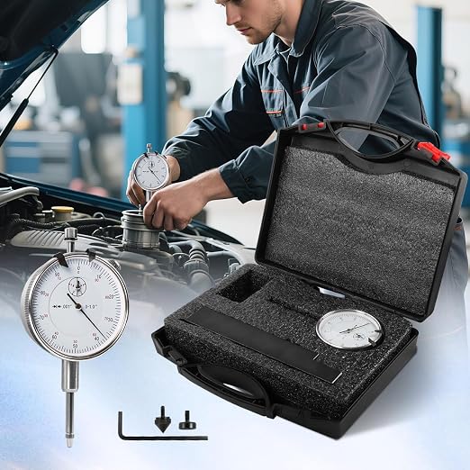 6434 Sleeve Height and Counter Bore Gauge Compatible with All Diesel Engines, Cylinder Bore Gauge Range: 0-1.00", Graduation: 0.001", Reading: 0-100, Quickly and Accurately Measure