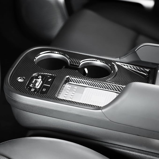 YOUTOOCAR Gear Shift Panel Cover Compatible with Hyundai IONIQ 9 Accessories (Carbon Fiber Pattern)
