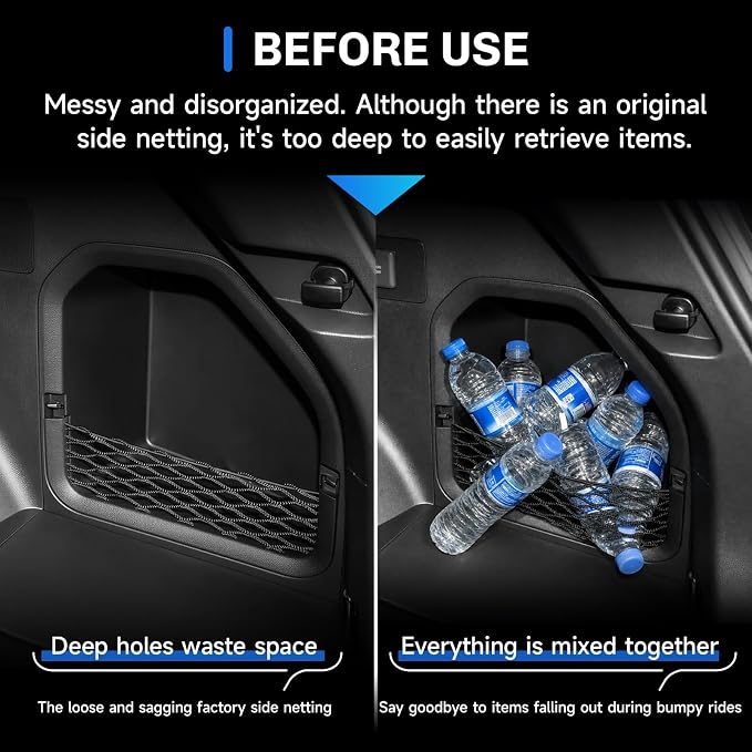 SXCY for 2026 Toyota RAV4 Trunk Side Organizer Tray for 2026 Toyota RAV4 Accessories Center Console Tray 2020-2026 RAV4 Trunk Side Storage Organizer Tray Noise-Proof Multi-Functional Storage