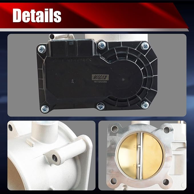 Electronic Throttle Body Assembly S20431 Compatible with Subaru Crosstrek Forester Impreza Legacy Outback 2.0L 2.5L H4 Naturally Aspirated Engine Only Replaces 16112AA380 S20201 977-082 TB1185