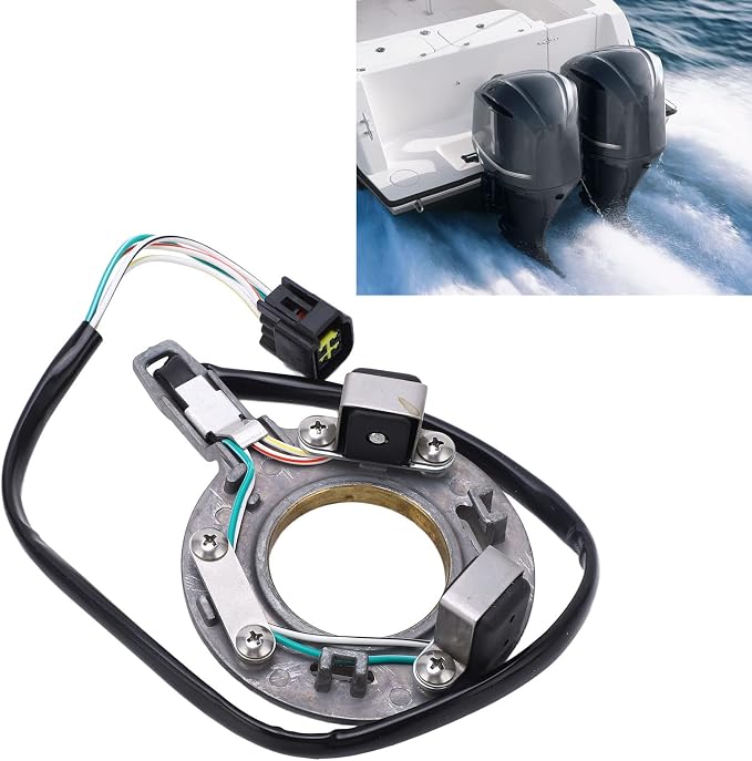 Keenso Coil Pulser,688-85580-12-00 Outboard Pulsar Magnito Pulser Coil Assy Base for Outboard 90ETLH JD 1987 CDI Magneto