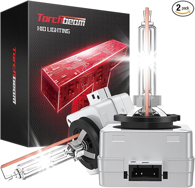 Torchbeam D3S HID Bulbs, 6000K Cool White, 35W 66340 42403 42302 (42403C1) Replace HID Xenon Bulbs, (Not fit Halogen Assembly), Pack of 2