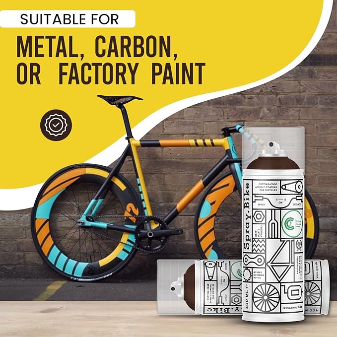 Spray.Bike Spray Paint | Designed Mainly for Bicycles | Multi-Use Acrylic Spray Paint for Metal, Plastic | High Coverage Bike Paint, 400ml, Brick Lane