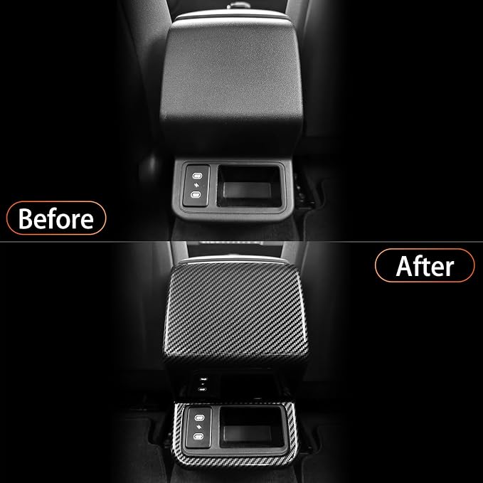YOUTOOCAR Rear AC Vent Cover Compatible with Kia K4 2025-2026 Accessories (Carbon Fiber Pattern)