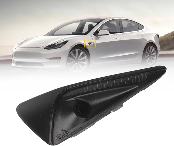 Dasbecan Front Fender Camera Compatible with 2017-2023 Tesla Model 3 2020-2023 2024 2025 Model Y Repeater Camera Left Driver Side Replace# 1125106-50-J 1125106-50-G