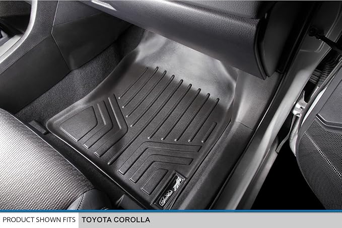 SMARTLINER Floor Mats 1st Row Liner Set for 2014-2019 Toyota Corolla