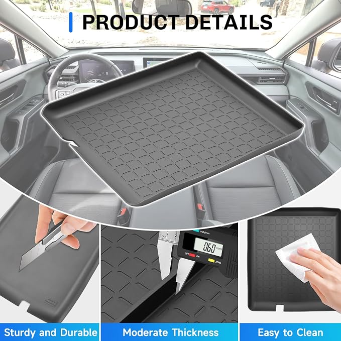 SXCY for 2026 Toyota RAV4 Center Console Protective Mats for 2026 Toyota RAV4 Accessories Front Center Console Inserts Liner Anti-Slip Anti-Dust Waterproof Mats