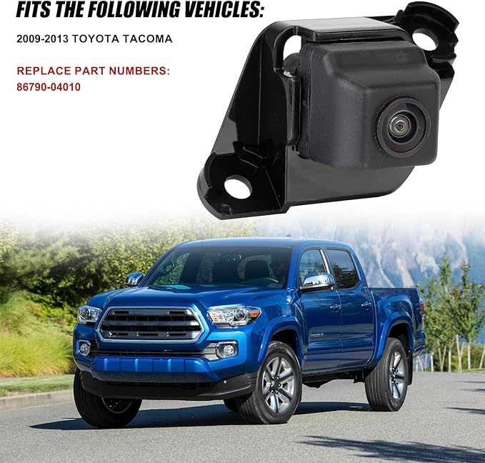 Rear View Backup Camera Compatible with 2009-2013 Toyota Tacoma Park Assist Camera Replaces # 86790-04010