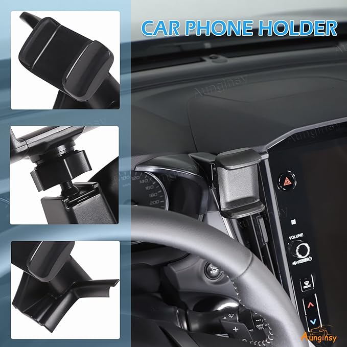 Car Phone Mount Compatible with Subaru Crosstrek 2024+ & WRX 2022+ Center Console Air Outlet Vent Panel Cell Phone Holder Dashboard Hands-Free Universal Mobile Phones Navigation Bracket Accessories