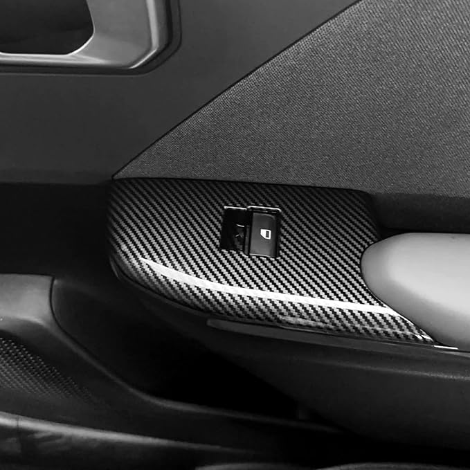 4PCS Door Lock Switch Covers Trim Compatible with Kia K4 2025-2026 Accessories (Carbon Fiber Pattern)