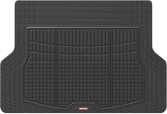 Motor Trend Premium FlexTough All-Protection Cargo Mat Liner – w/Traction Grips & Fresh Design, Heavy Duty Trimmable Trunk Liner for Car Truck SUV, Black (OF-985-BK)