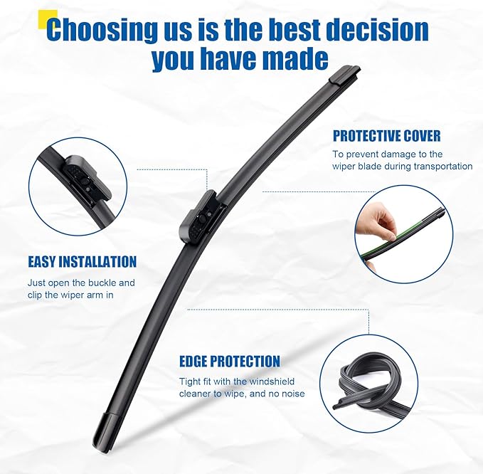 26"+26" Windshield Wipers With 18" Rear Wiper Blade Sets Automotive Replacement for Land Rover Range Rover 2002-2012,Easy For Installation,Wiper is a Modified and Upgraded Wipers (Pack of 3)
