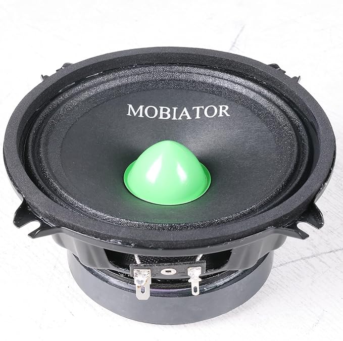 Midrange Loudspeakers MB-M504 500W Max, 4 Ohms High Efficiency Car Audio Door Speakers for Car or Truck Stereo Sound System-Black (2 Speakers) (MB-M504)