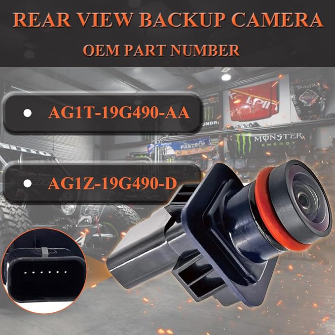 Car Rear View Back up Camera HD Fit for Ford Taurus 2010 2011 2012, Park Assist Backup Camera Safety w/Reverse Trajectory Replace OEM# AG1T-19G490-AA AG1Z-19G490-D