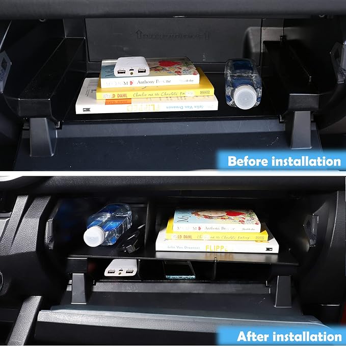 CHEAYAR for Toyota Tacoma 2016-2023, Glove Box Organizer, Compartment Tray, Dividers, Shifter Storage Interior Accessories 3 Pcs