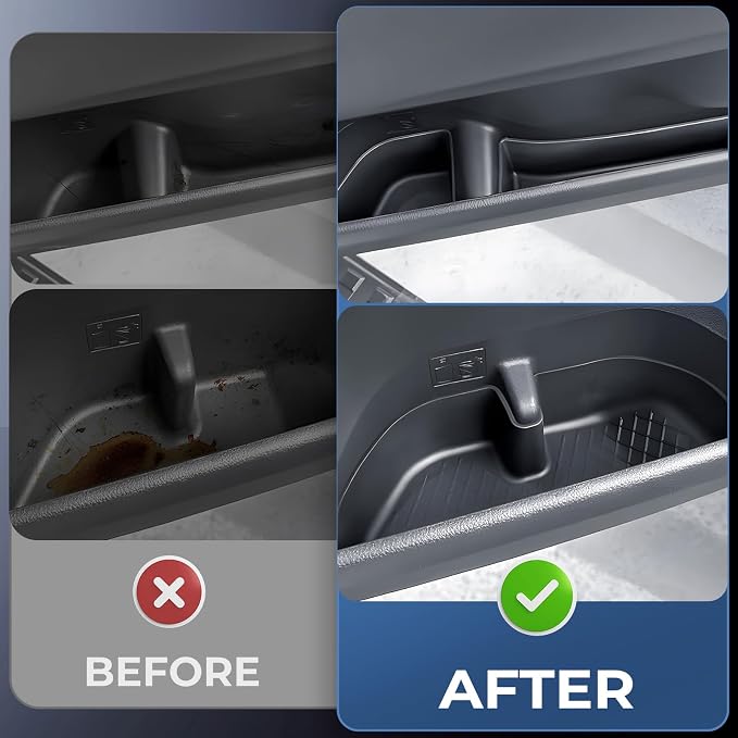 6PCS Door Side Organizer Storage Tray for Toyota Land Cruiser Prado 250 J250 LC250 2026 2025 2024 Interior Accessories, Front & Rear Door Storage Insert Tray for 2024-2026 Land Cruiser, Black