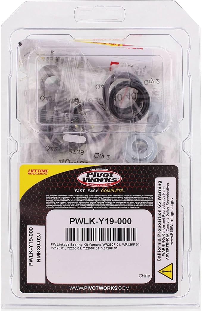 Pivot Works PWLK-Y19-000 Linkage Rebuild Kit, Red